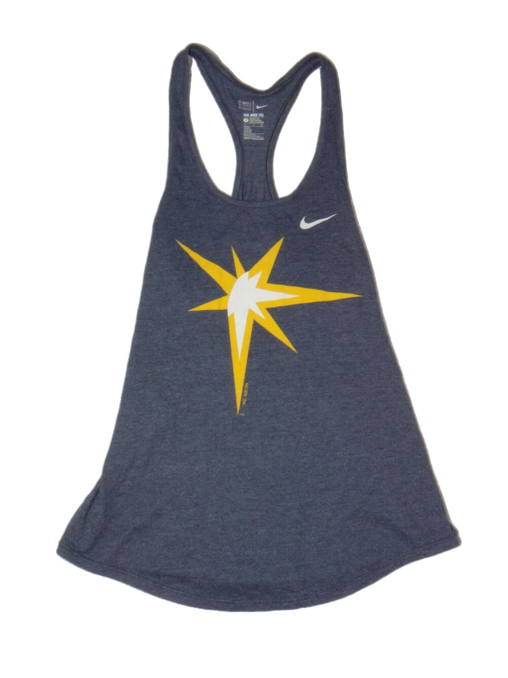 Nike The Nike Tee Small Navy Tri-Blend Tank Top Athletic Cut